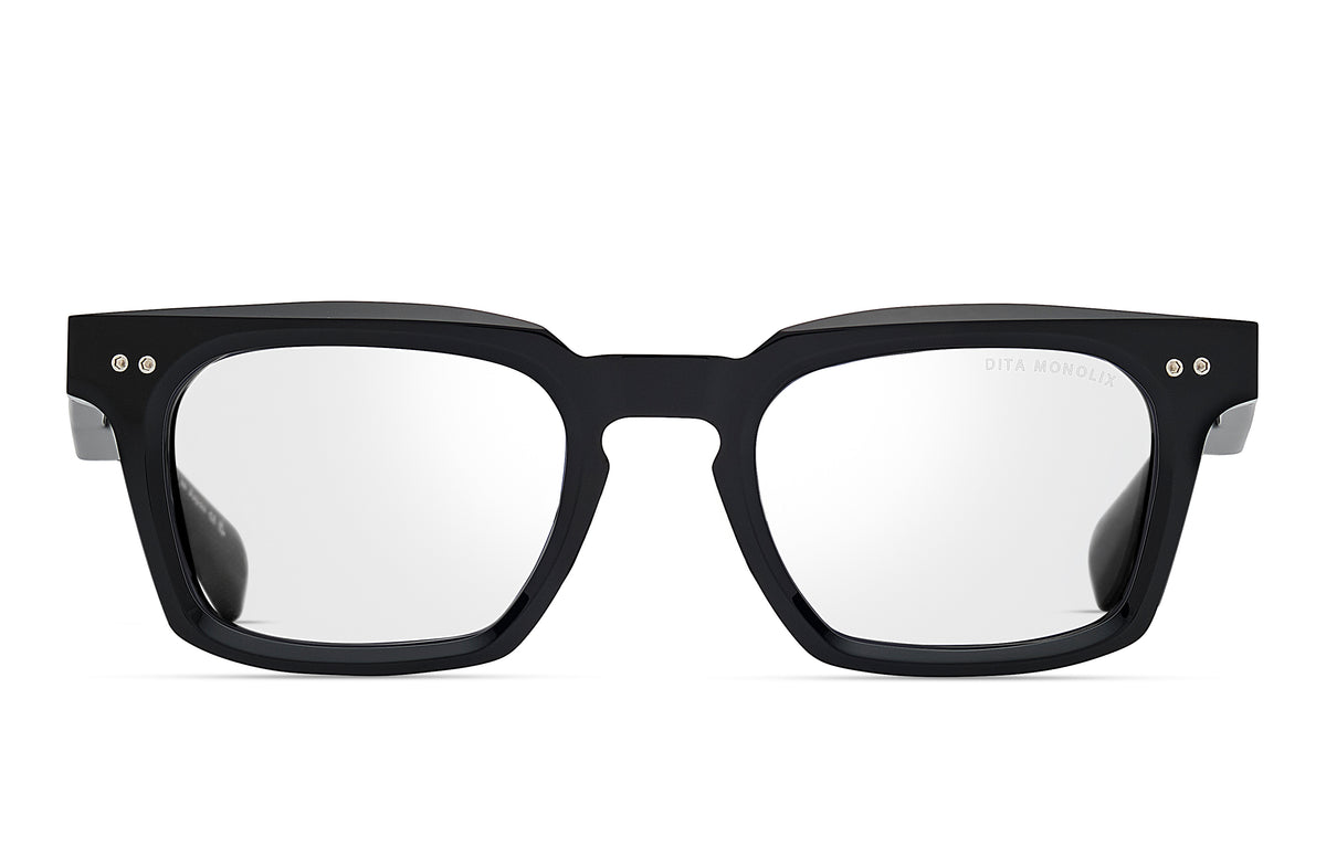 Black DITA MONOLIX Optical full-rim glasses, front view